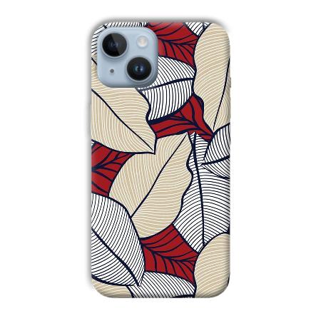 Leafy Pattern Customized Printed Back Case for Apple iPhone 14