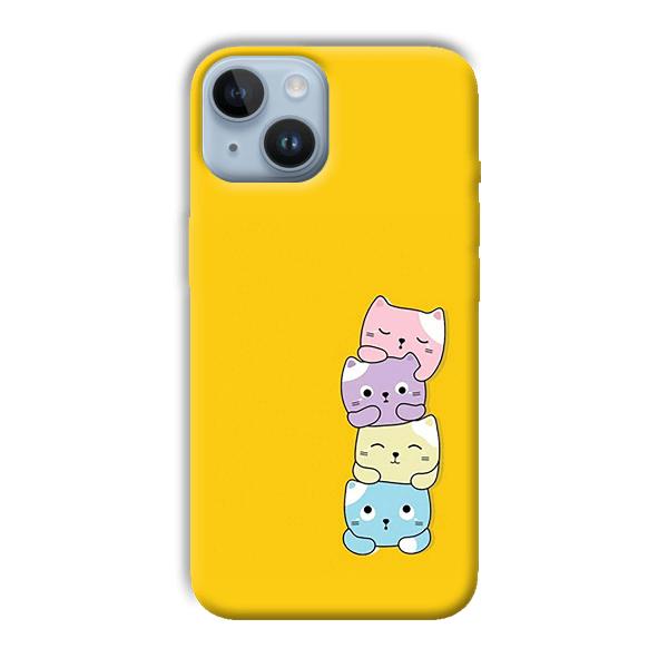 Colorful Kittens Customized Printed Back Case for Apple iPhone 14