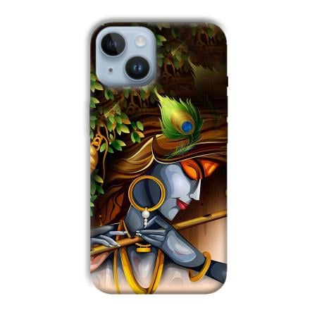 Krishna & Flute Customized Printed Back Case for Apple iPhone 14