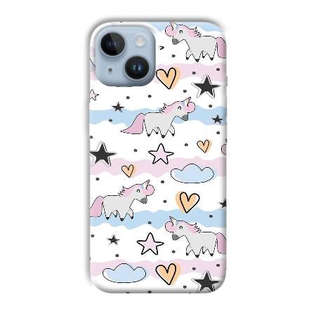Unicorn Pattern Customized Printed Back Case for Apple iPhone 14