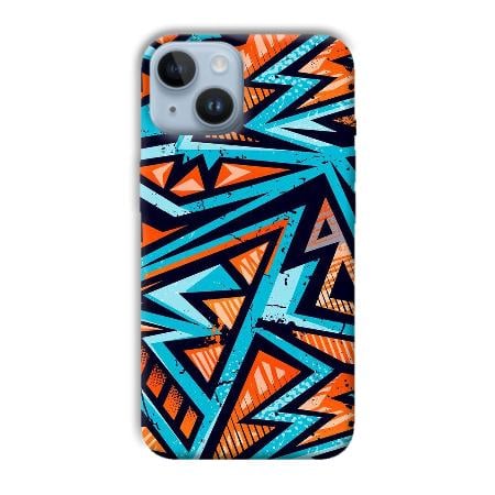 Zig Zag Pattern Customized Printed Back Case for Apple iPhone 14