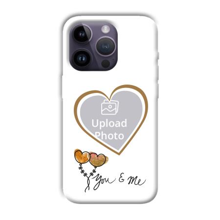You & Me Customized Printed Back Case for Apple iPhone 14 Pro