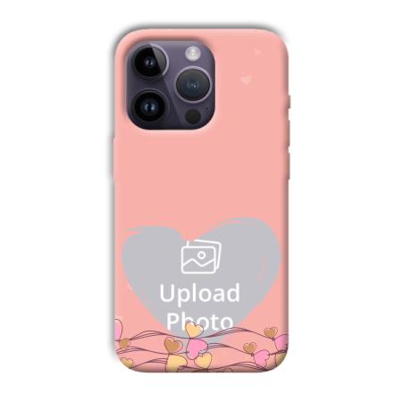 Small Hearts Customized Printed Back Case for Apple iPhone 14 Pro