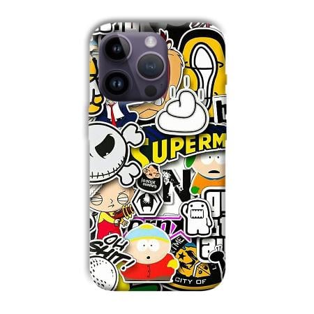 Cartoons Customized Printed Back Case for Apple iPhone 14 Pro