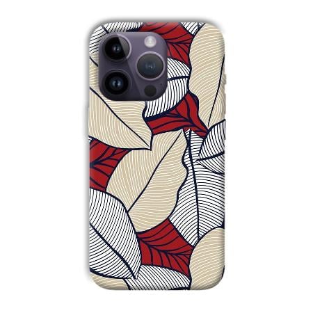 Leafy Pattern Customized Printed Back Case for Apple iPhone 14 Pro