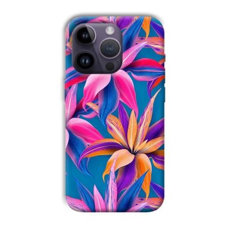 Aqautic Flowers Customized Printed Back Case for Apple iPhone 14 Pro