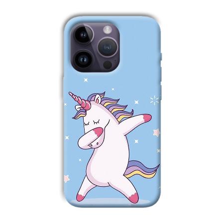 Unicorn Dab Customized Printed Back Case for Apple iPhone 14 Pro