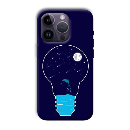 Night Bulb Customized Printed Back Case for Apple iPhone 14 Pro