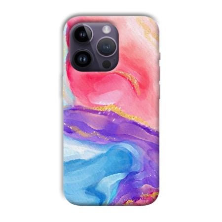 Water Colors Customized Printed Back Case for Apple iPhone 14 Pro