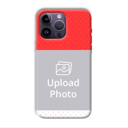 Red White Customized Printed Back Case for Apple iPhone 14 Pro Max