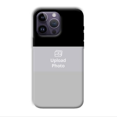 Black & Grey Customized Printed Back Case for Apple iPhone 14 Pro Max
