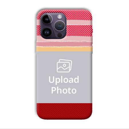 Red Pink Design Customized Printed Back Case for Apple iPhone 14 Pro Max