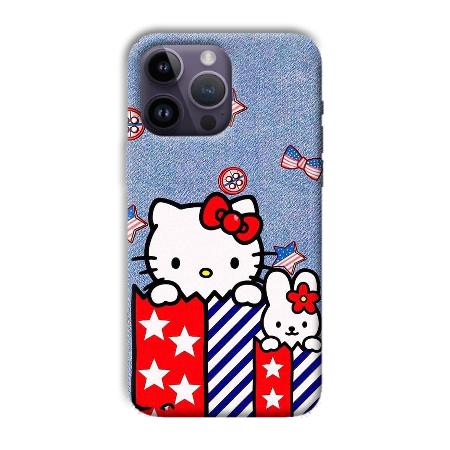 Cute Kitty Customized Printed Back Case for Apple iPhone 14 Pro Max