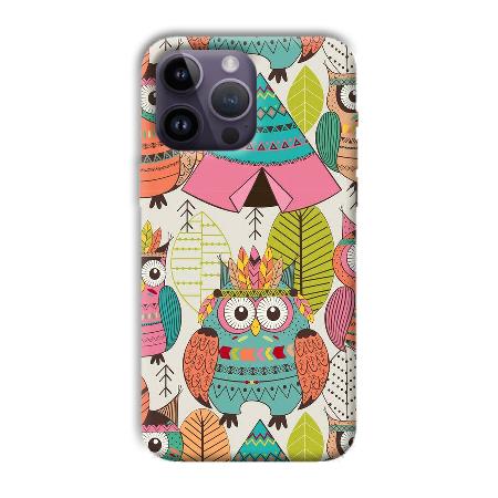 Fancy Owl Customized Printed Back Case for Apple iPhone 14 Pro Max