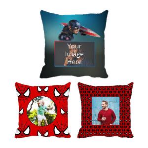 Superhero Design Custom Photo Printed Cushion