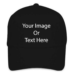 Customized Printed Cap - Black