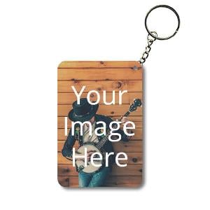 Customized Photo Printed Rectangle Keychain