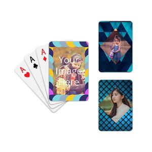 Abstract Design Customized Photo Playing Cards