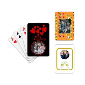 Anniversary Customized Photo Playing Cards