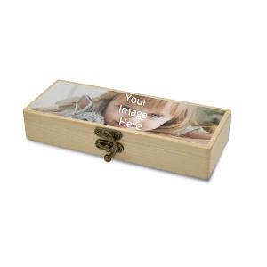 Customized Photo Printed Wooden Geometry Pencil Box