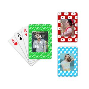 Social Media Customized Photo Playing Cards