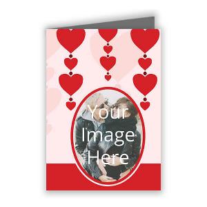 Love Customized Greeting Card - Flying Hearts
