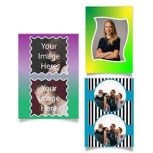 Abstract Design Customized Photo Printed Portrait Vertical Poster