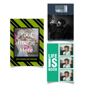 Quotes Design Customized Photo Printed Portrait Vertical Poster