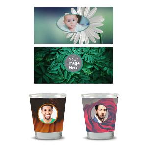 Nature Design Customized Photo Printed Shot Glass
