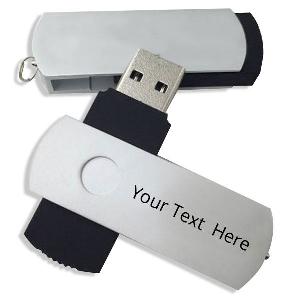 Swivel Metal Custom Printed USB Pen Drive