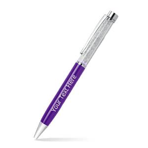 Purple Beads Metal Customized Pen