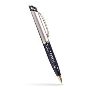 Black Gold Metal Customized Pen
