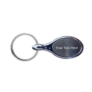 Customized Oval Metal Keychain