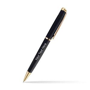 Black and Gold Metal Customized Pen