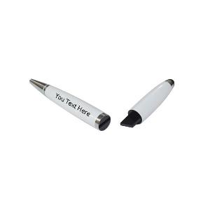 White Pen with Custom Printed USB Pen Drive