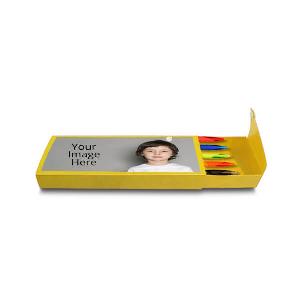 Yellow Color Customized Photo Printed Geometry Pencil Box