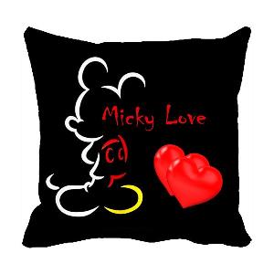 Mickey Love Design Custom Photo Pillow Cushion