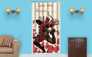 Love War  Design Customized Photo Printed Curtain