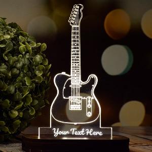 Guitar Customized Acrylic Table Frame LED Light Lamp