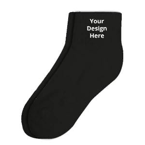 Black Customized Photo Printed Socks