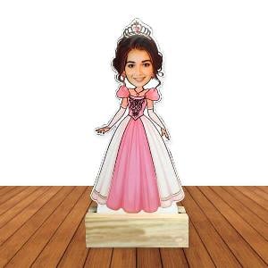 Princess Customized Wooden Caricature Bobble Head