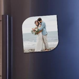 Curved Square Customized Printed Fridge Photo Magnet