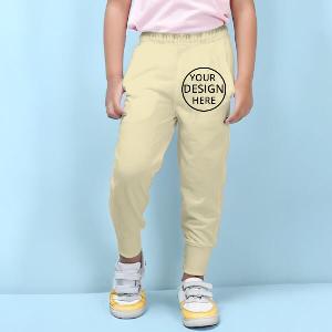 Pear Sorbet Customized Cotton Jogger Track Pant for Kids