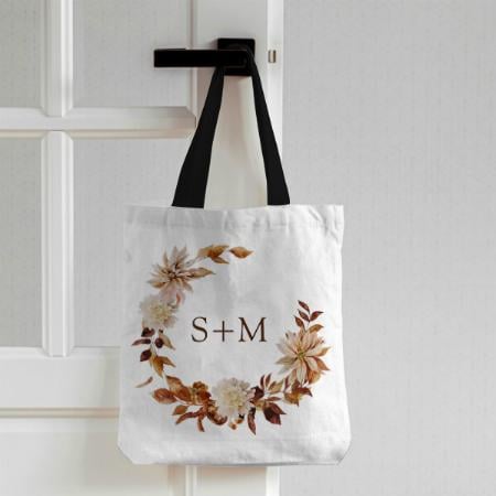 Floral Design Customized Full Print Tote Bag for Women & Men