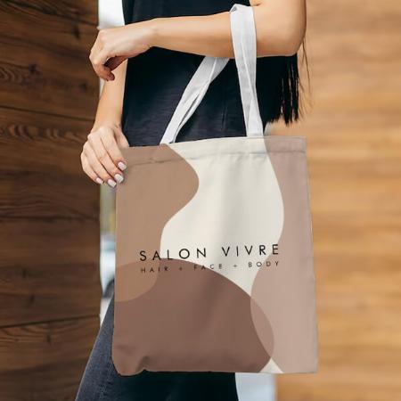 Organic Shapes Minimalist Customized Full Print Tote Bag for Women & Men