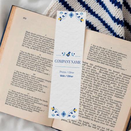 Bird Design Customized Printed Bookmark - Set of 10