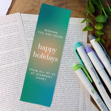 Green Customized Printed Bookmark - Set of 10