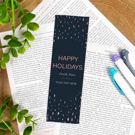Happy Holiday Customized Printed Bookmark - Set of 10