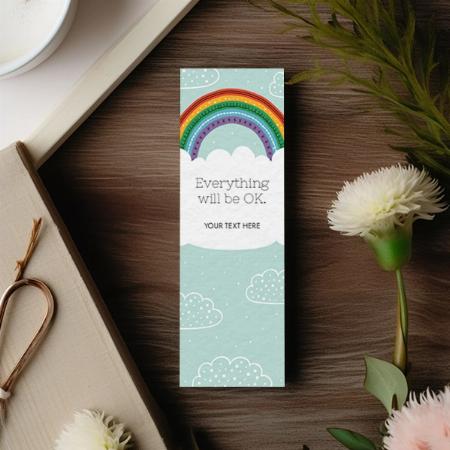 Rainbow Design Customized Printed Bookmark - Set of 10