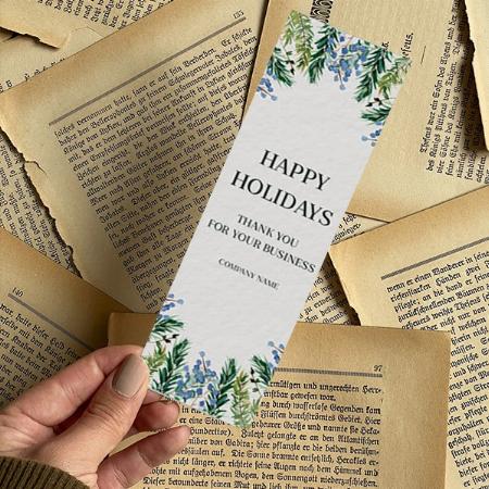Leaves Design Customized Printed Bookmark - Set of 10